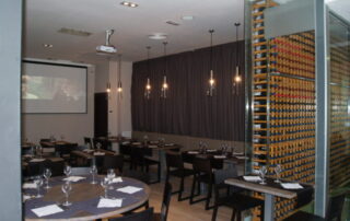 Bancadas en restaurante